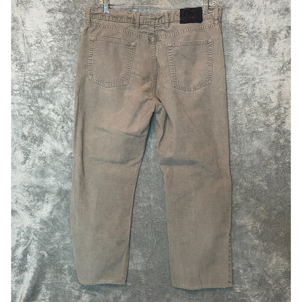 Vtg Gap 1969 Men Corduroy Straight 5 Pocket Jean 38x32 Relaxed Neutral Y2K Skate - Picture 2 of 12